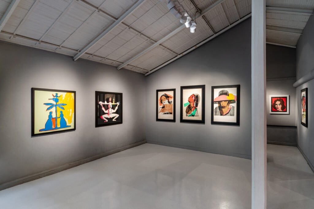 Contemporary art gallery in Italy with paintings by Andy Warhol